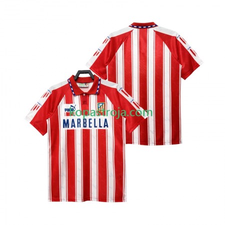 Billiga Fotbollströjor Atlético Madrid 1995 Retro Hemma tröja 1994 Kortärmad